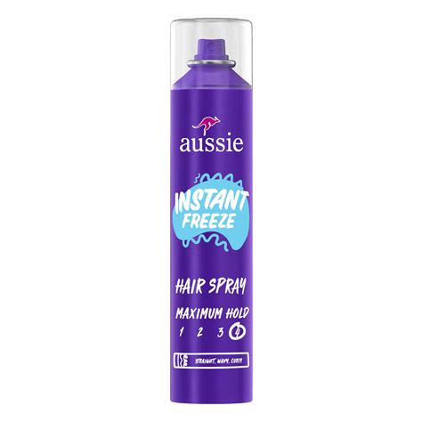 Aussie Instant Freeze Hair Spray for Curly Hair, Straight Hair, and ...