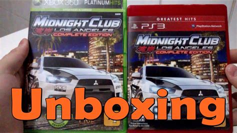 Midnight Club Los Angeles Xbox 360 PS3 UNBOXING YouTube