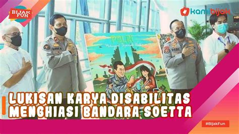 Lukisan Karya Disabilitas Menghiasi Bandara Soetta Youtube