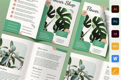 Flower Shop Brochure Template Graphic By Amber Graphics · Creative Fabrica