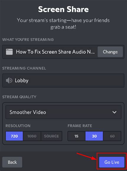 Fix Discord Screen Share Audio Not Working