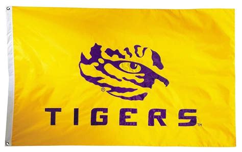 LSU Tigers Flag 2 Sided 3x5 Applique Tiger Eye Lsu Lsu Tigers