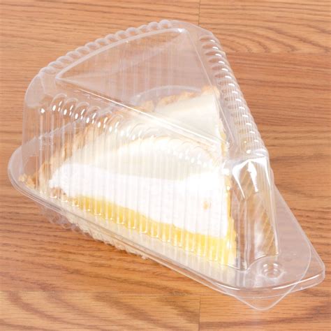 Par Pak 3210 Medium Hinged Ops Plastic Pie Slice Container 300 Case