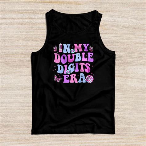 In My Double Digits Era Retro Year Old Th Birthday Girl Tank Top