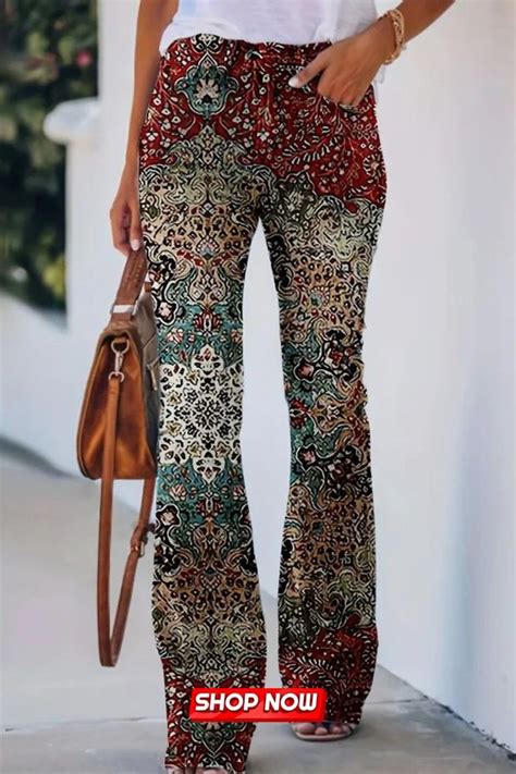 Elevate Your Style With Our Plus Size All Over Print Slim Pants These