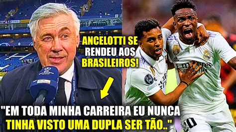 NOSSA Olha O Que O ANCELOTTI FALOU Sobre O VINI JR E O RODRYGO HOJE