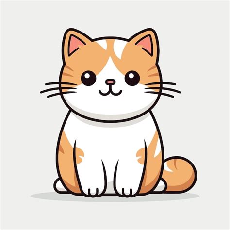 Premium Vector Cute Cat Vector Illustration