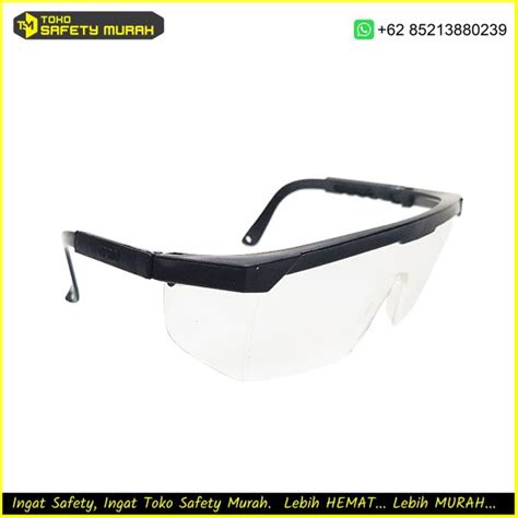 Kacamata Las Kotak Clear Bening V PRO Gurinda Safety Glasses Proyek