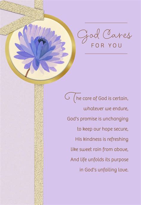 God Cares For You Religious Encouragement Card Greeting Cards Hallmark