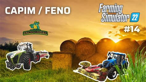 PREPARANDO O FENO PARA AS VACAS FARMING SIMULATOR 22 EPISÓDIO 14