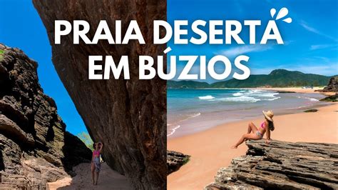 PRAIA DE TUCUNS EM BUZIOS É BOA PARA BANHO Praia mais vazia onde