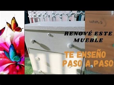 Restaura Tus Muebles Tutorial Facil Pintura Efecto Relieves Youtube