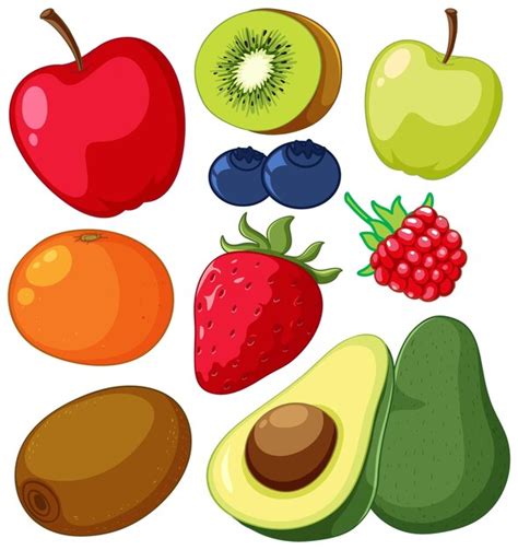 Cute Fruit Clipart Clip Art Set Of Orange Apple Banana Etsy Clip Art Library