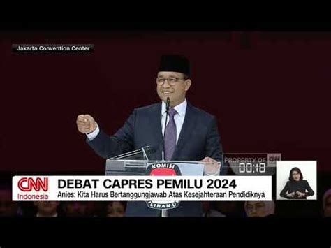 Full Segmen Debat Capres Kelima Anies Prabowo Ganjar Bicara