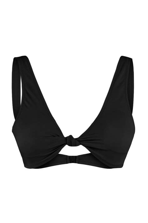 TRENDYOLMİLLA Siyah Üçgen Düğümlü Bikini Üstü TBESS BU Fiyatı Yorumları Trendyolmilla