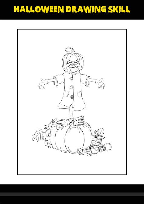 Halloween drawing skill for kids. Halloween drawing skill coloring page ...