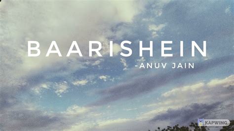 BAARISHEIN | ANUV JAIN (COVER) - YouTube