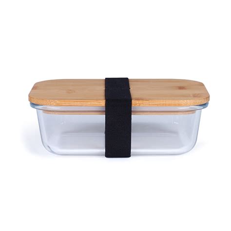 Lunch Box En Verre Et Bambou 630 Ml