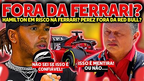 CHOQUE LEWIS HAMILTON RASGANDO O CONTRATO DA FERRARI PEREZ DEMITIDO