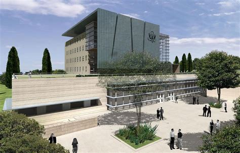 Us Consulate And Embassy Building Jerusalem Mann Shinar Architects‏ Architecture Israel