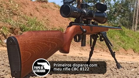 Primeiros Disparos Meu Rifle Cbc De Madeira Youtube