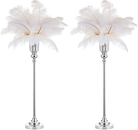 Nuptio Tall Silver Vases For Centerpieces Pcs Cm Wedding Table