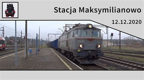 Późna jesień na stacji Maksymilianowo Vectron Budamar ET22 910 i