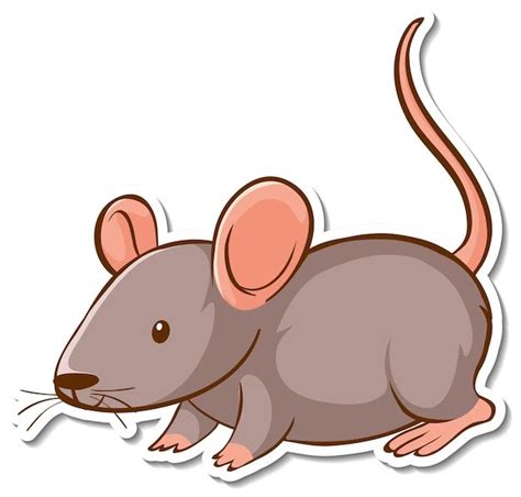 Free Vector Sticker Design With Cute Mouse Isolated Em 2024 Desenho