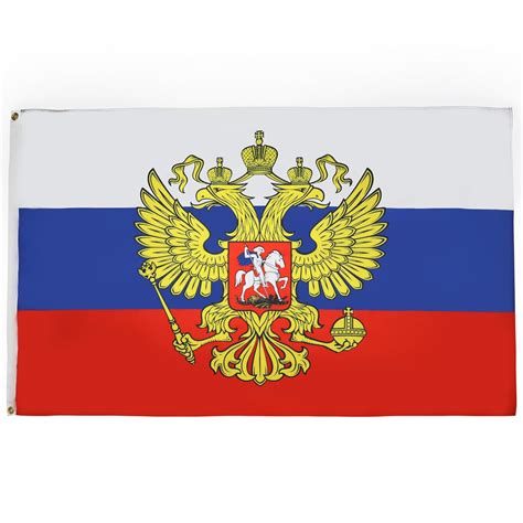 AZ FLAG - Russia with eagle Flag 2' x 3' - Russian coat of arms flags ...