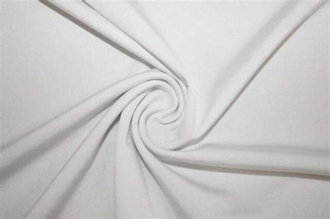 Dty Double Brushed Spandex Jersey Knit Fabric By Yards White Ebay