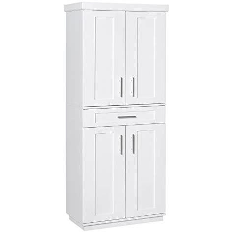 Freestanding Kitchen Pantry White At Maria Couch Blog