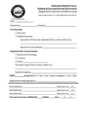 Fillable Online Purchase Request Form Fill Online Printable