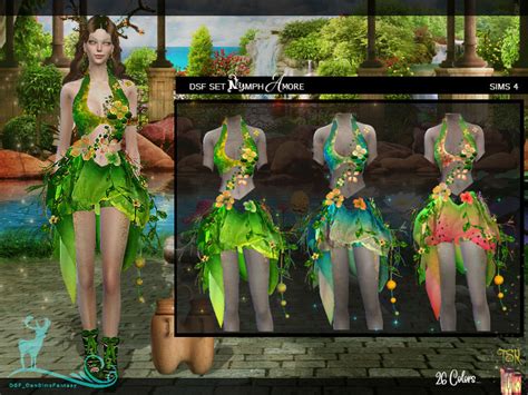 The Sims Resource DSF SET NYMPH AMORE TOP Sims 4 Sims Sims 4