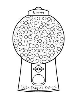 Fun And Easy Gumball Machine Coloring Ideas