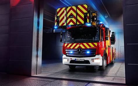 Télécharger fonds d écran mercedes benz atego camion de pompiers