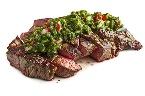 Premium Photo Marinated Tri Tip Steak With Chimichurri Sauce