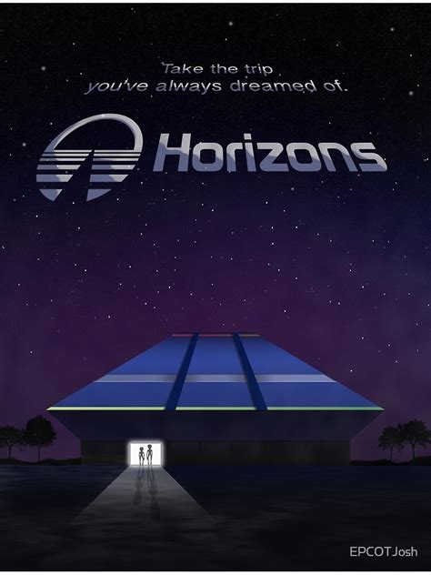 "Horizons from EPCOT Center (with Text)" Framed Art Print for Sale by ...