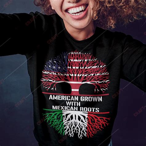 American Grown With Mexican Roots Svg