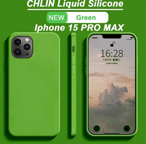 CL CHLIN Premium Siliconen Case Iphone 15 PRO MAX Groen Iphone 15