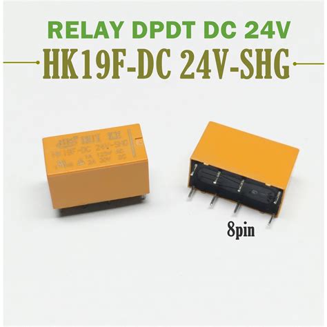 Jual Relay Kuning Dpdt 24 Volt 8 Pin Dc 24v Dc 30v 1a Dc 30v 2a Dc 30v