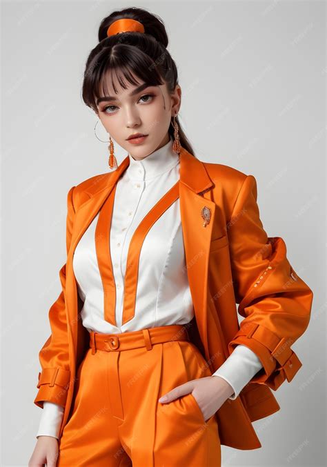 Premium AI Image | girl in Eco Friendly haute couture outfit in the ...