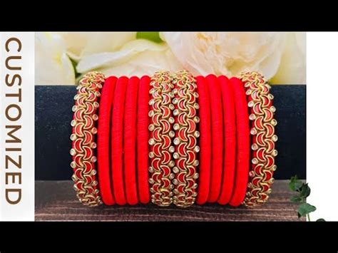 Diy Silk Thread Kundan Bangles How To Make Silk Thread Bangles At