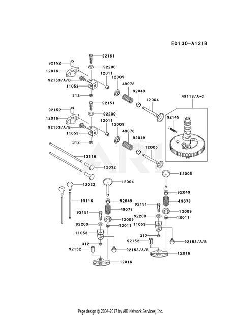 Kawasaki Fd731v Cs00 4 Stroke Engine Fd731v Parts Diagram For Valve Camshaft