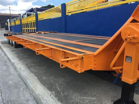 Used Daewoo Low Bed Trailer Tri Axle Low Bed Trailer Tri Axle