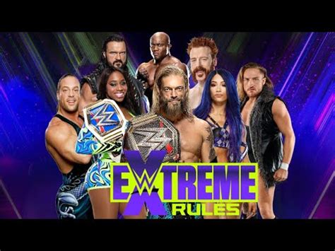 Wwe K Universe Mode Extreme Rules Match Card Youtube