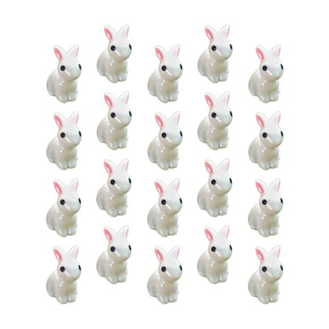 Pcs M Hase Kaninchen Dekor Tierskulptur Miniatur Gartendekoration Ebay