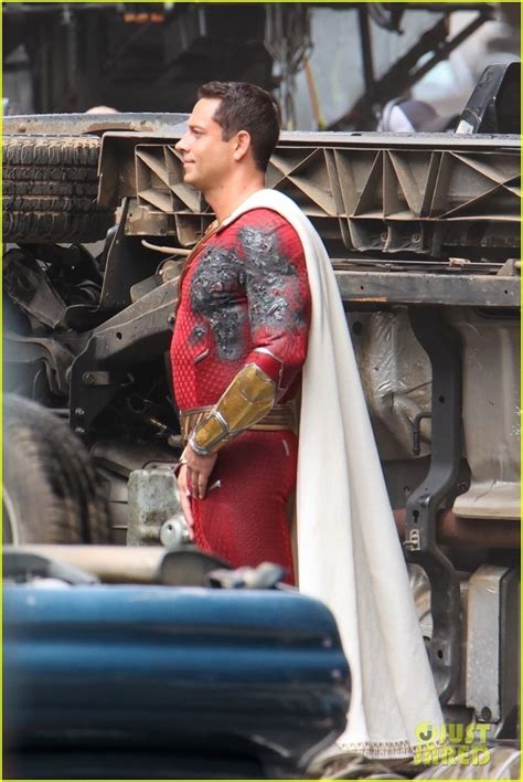 Zachary Levi behind the scenes of Shazam! Fury of the Gods - Shazam ...