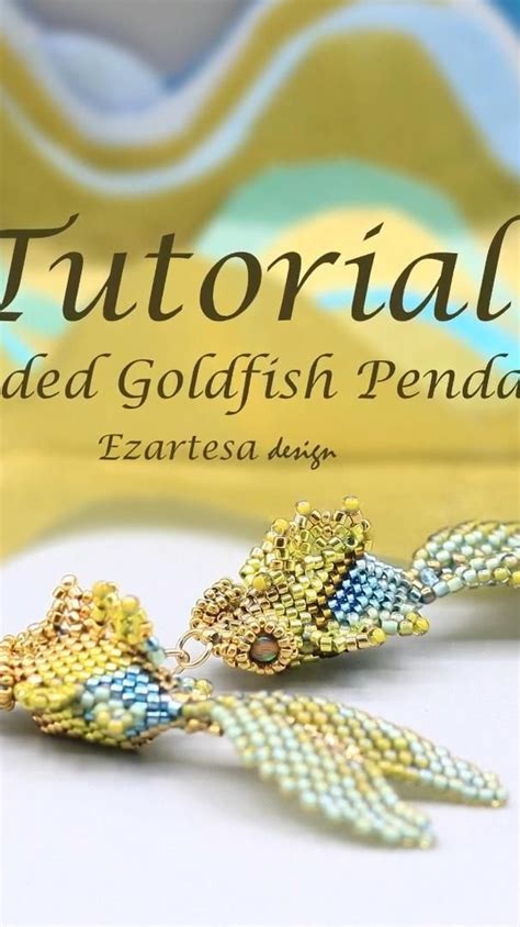 Goldfish Beaded Pendant Beading Pattern By Ezartesa Video In