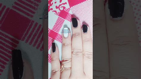 Day 20 Adhesive Striping Tape NailArt Idea Nailart Viral