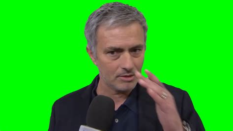 Jose Mourinho If I Speak I Am In Big Trouble Meme Green Screen Creatorset